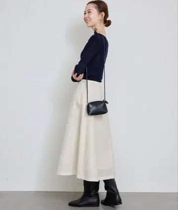 [ 택 포함 새상품 ] SLOBE IENA 자카드 개더 스커트