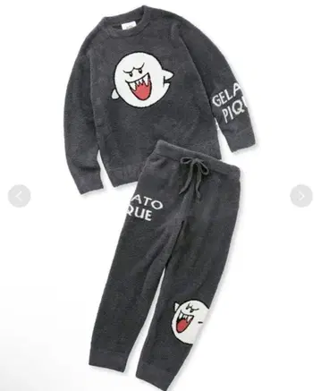 젤라피케 슈퍼 마리오 베비모코 자카드 풀오버 테레사 상하의 세트