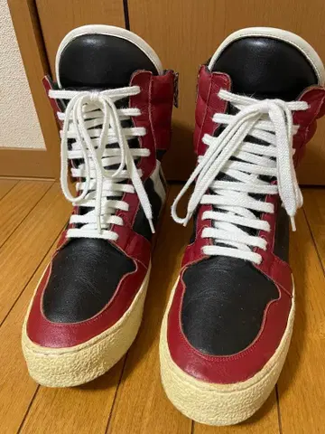 LOSVEGA 로스베가 하이탑 스니커즈 44 빨검 조던 컬러