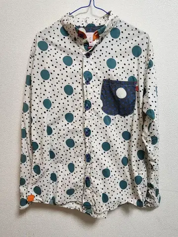 카와타니 셔츠 긴팔 카라 부착 셔츠 XL