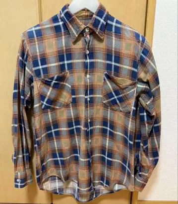 70s WEEDS 긴팔 플란넬 셔츠 빈티지