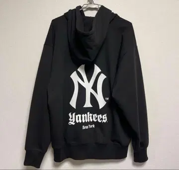 Yankees 집업 후드티 L 사이즈 블랙