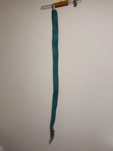 터콰이즈 뜨개질 가죽 벨트