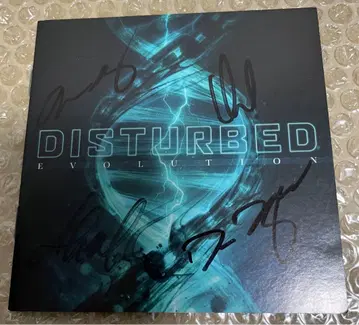 Disturbed 멤버 친필 사인 소책자 메탈