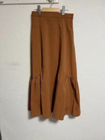 여성용 롱 스커트 스커트 BEAMS HEART 구제 의류 오렌지