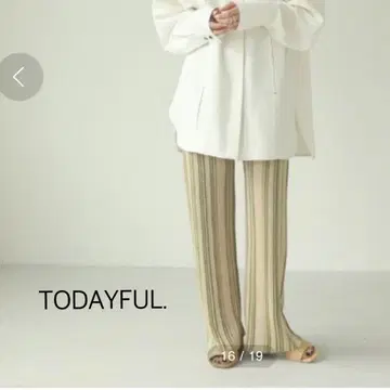 투데이풀 스트라이프 니트 레깅스