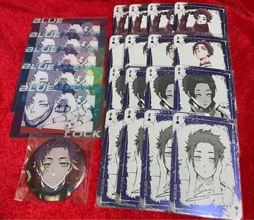 블루 록 이토시 사에 카드놀이 캔뱃지 클리어 카드