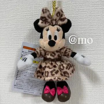 [초레어] 봉제 인형 참 미니 레오파드 무늬 숨겨진 미키 있음!
