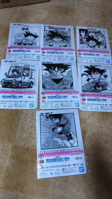 제일복권 드래곤볼 G상 코믹스 클리어 파일 세트 7종 1권