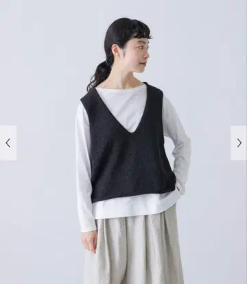 택 포함 새상품 카구레 테이프얀 니트 베스트 어반 리서치 도어스