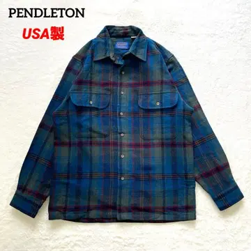 USA제 PENDLETON 90s 울 체크 셔츠