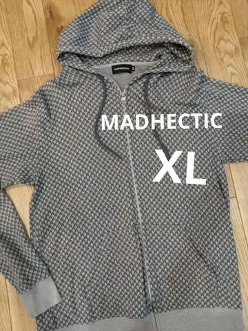 MADHECTIC 머드헤크틱 집업 후드티 XL 그레이 계열