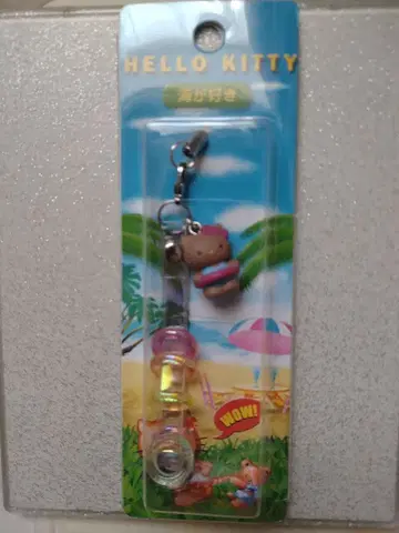헬로키티 스트랩 바다를 좋아해 일광화상 네즈케 레어 레어 산리오