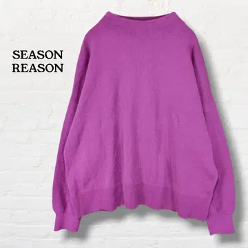 SEASON REASON 모크넥 긴팔 니트 [ LL ] 퍼플
