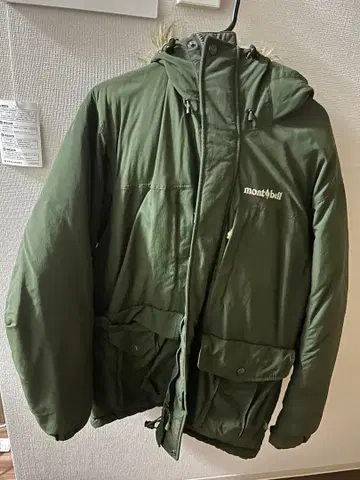 몽벨 로간 다운 후드티