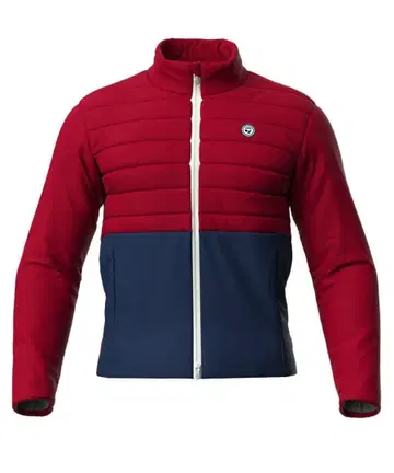 테일러메이드 남성용 골프 다운 자켓 네이비 버건디 M