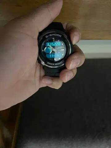 CASIO G-SHOCK G-300 블랙 남성용 작동품 새 배터리