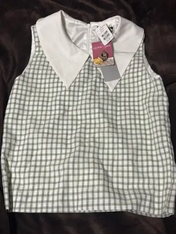 [ 새상품 ] sister jane 체크 무늬 블라우스