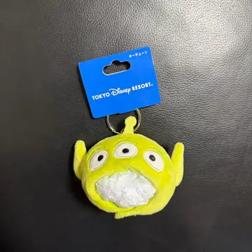 리틀 그린맨 팬캡 키체인