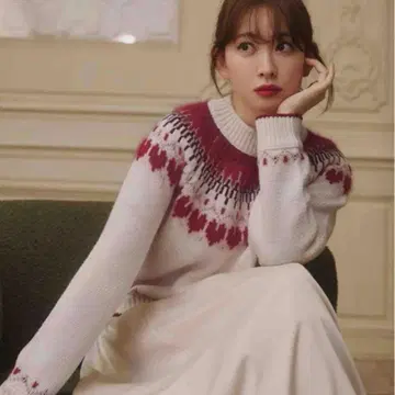 herlipto Heart Fair Isle Knit Pullover