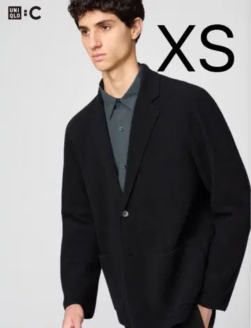 유니클로 C 니트 자켓 XS 블랙