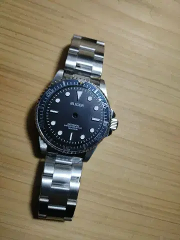 손목시계 BILIGER 에이징 t마크 케이스 가공 퇴색 베젤 매우 멋짐