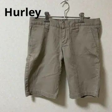 Hurley 베이지 숏팬츠 하프 팬츠 반바지 프리 사이즈