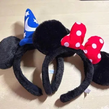 디즈니 머리띠 미키 & 미니 세트