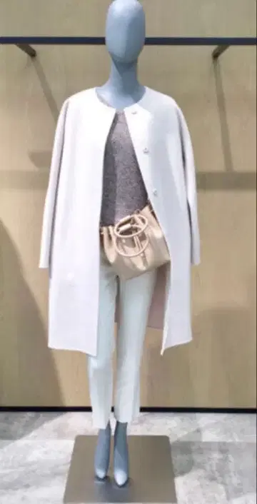 Theory 노카라 코트 아이보리 S