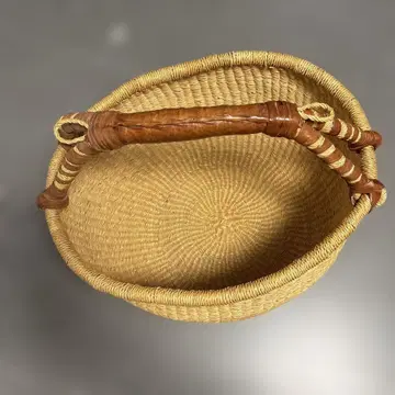 천연 소재 바스켓 원형
