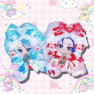 SD 인형 옷 인형옷 세트 쌍둥이 앉은형 핑크 스카이블루 고양이 딸기