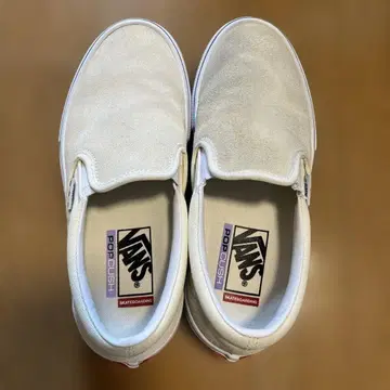VANS 팝 쿠시 슬립온 크림