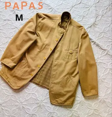 파파스 Papas 베이지 워크 자켓 블루종 M 사이즈