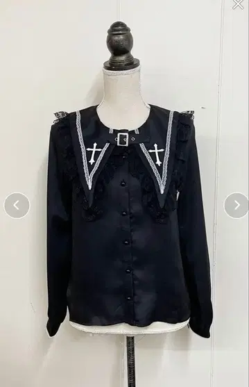 MA*RS 블라우스 크로스 십자가 긴팔