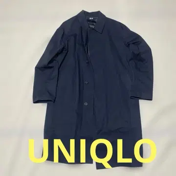 UNIQLO 블록 테크 스텐카라 코트 XL 사이즈 네이비