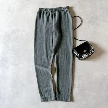 포그린워크 울 린넨 리투아니아제 이지 팬츠 허리밴딩