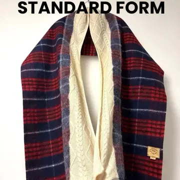 STANDARD FORM 대형 스톨 머플러 캐시미어 10% 울 90%