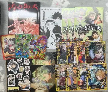 애니메이션 블랙클로버 코믹스 카드 책자 엽서 씰 굿즈