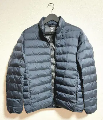 유니클로 퍼프 테크 자켓 L 사이즈 네이비