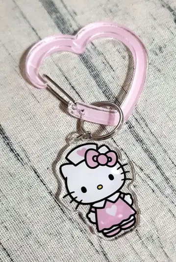헬로키티 간호사 카라비너 핑크 아베일