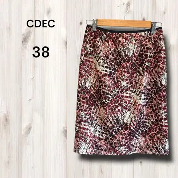 CDEC 타이트 스커트 펜슬 오피스 스트라이프 미니 기장 38