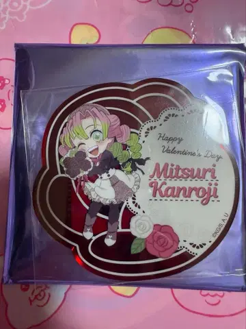 귀멸의 칼날 발렌타인 아크릴 코스터 칸로지 미츠리