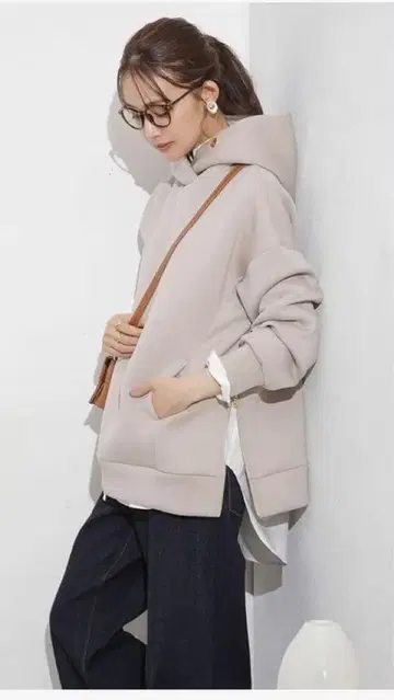 나노 유니버스 사이드 지퍼 후드티