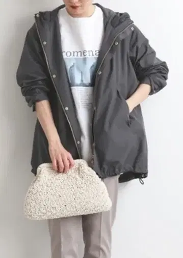 새상품급 타프타 후데트 블루종 네이비 사이즈 38