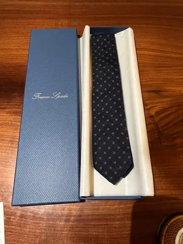 [ 새상품 ] Franco Spada 네이비 패턴 넥타이