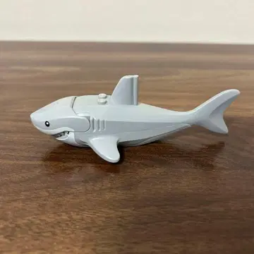 LEGO 상어 모양 블록 그레이 약 10cm