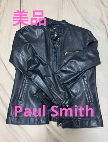 [ 새상품급 ] 폴스미스 Paul Smith 램 가죽 싱글 라이더 XL
