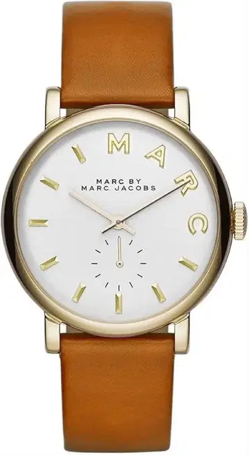 MARC JACOBS 아날로그 시계 화이트/브라운