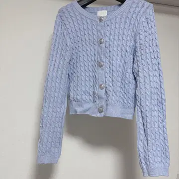케이블 짜임 니트 가디건