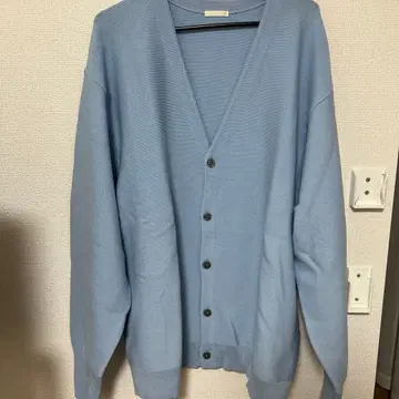 스카이블루 V넥 가디건 XL